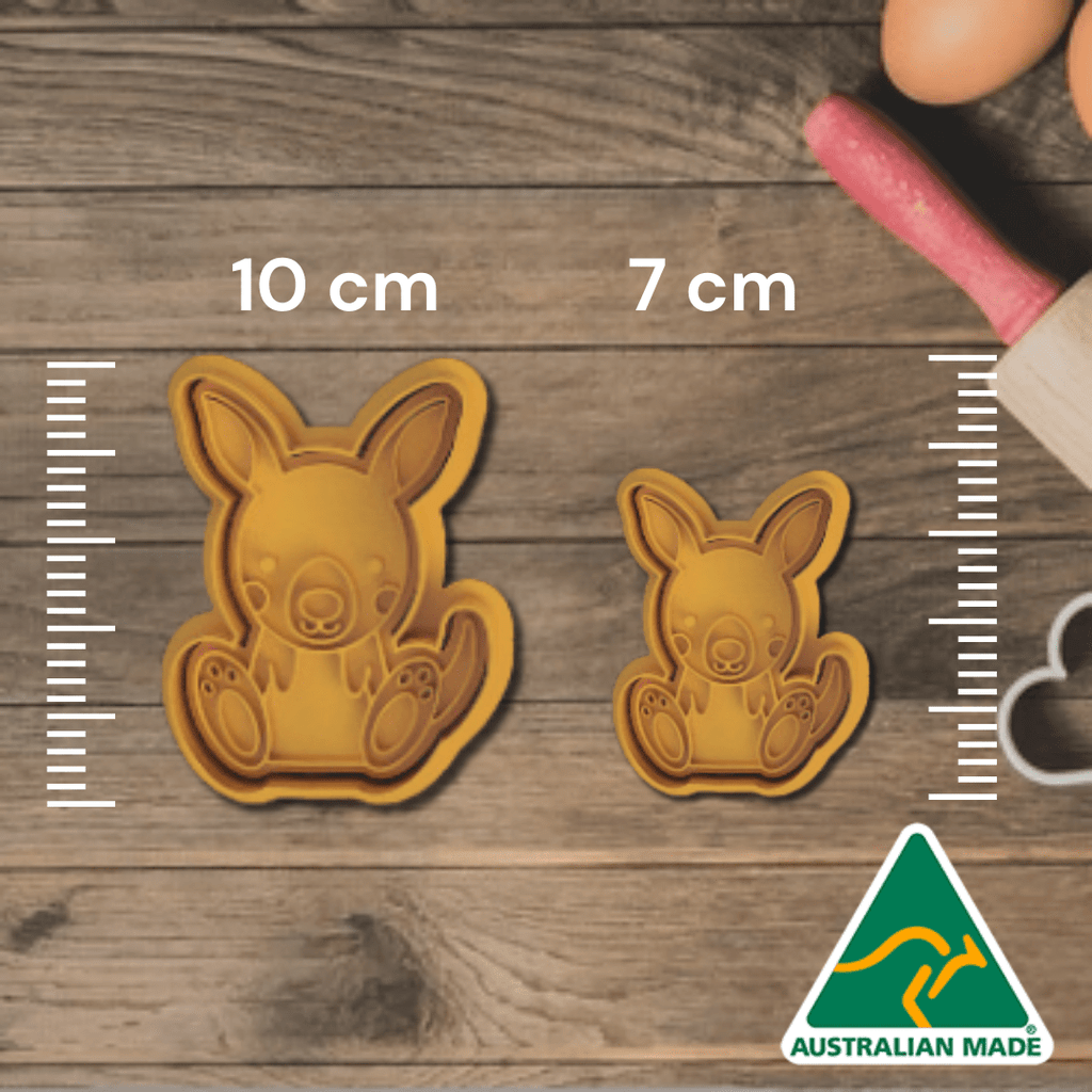 Australian Cookie Cutters Cookie Cutters Australia Day- Kangaroo Cookie Cutter And Embosser Stamp