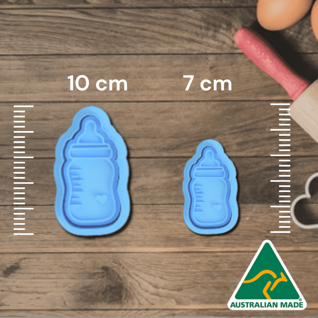 Australian Cookie Cutters Cookie Cutters Baby Bottle Cookie Cutter and Embosser stamp