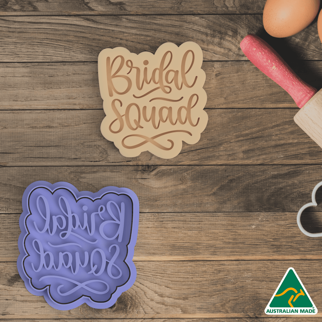 Australian Cookie Cutters Cookie Cutters Bridal Squad - Cookie Cutter and Embosser Stamp