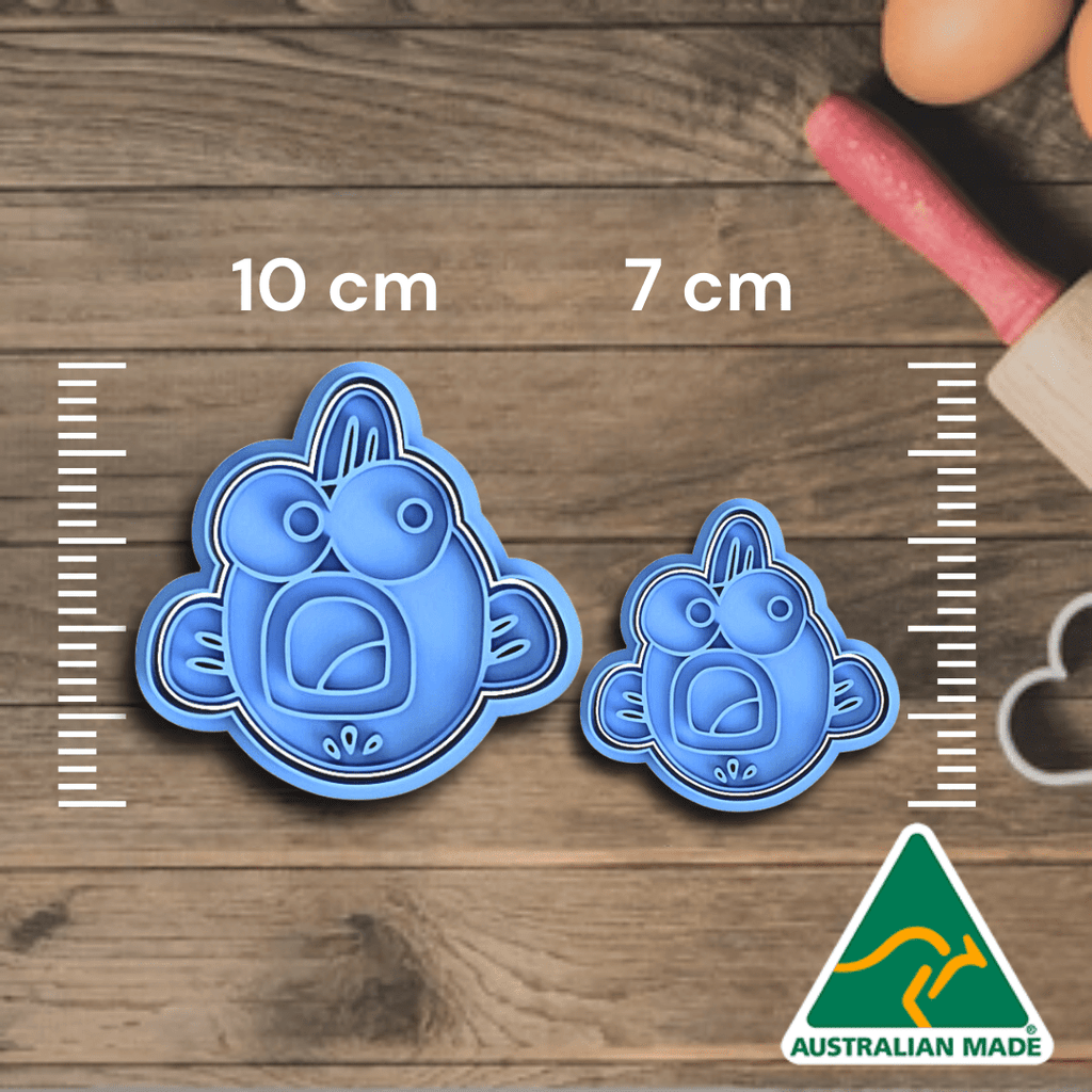 Australian Cookie Cutters Cookie Cutters Fishy Cookie Cutter and Embosser Stamp