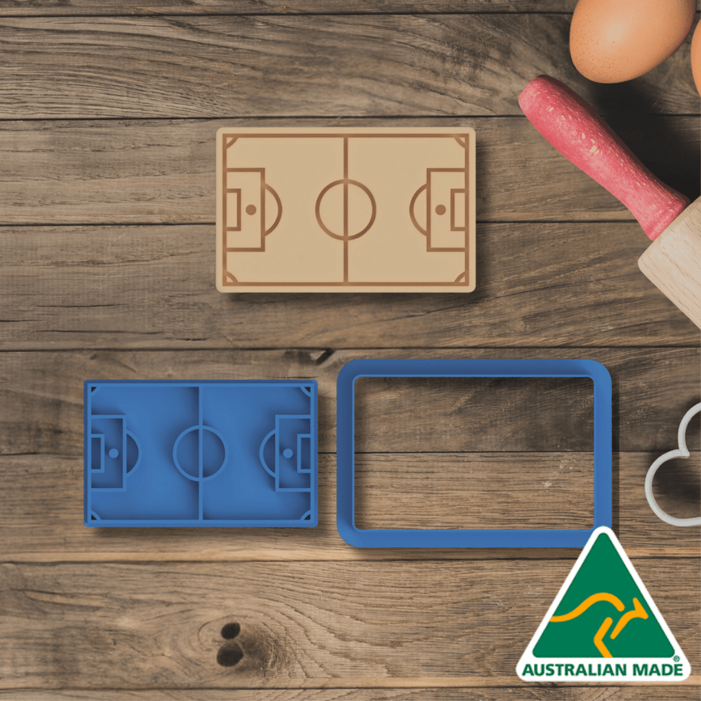 Soccer Field Cookie Cutter and Embosser Stamp