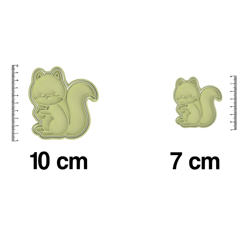 Australian Cookie Cutters Cookie Cutters Forest Animals- Squirrel Cookie Cutter And Embosser Stamp