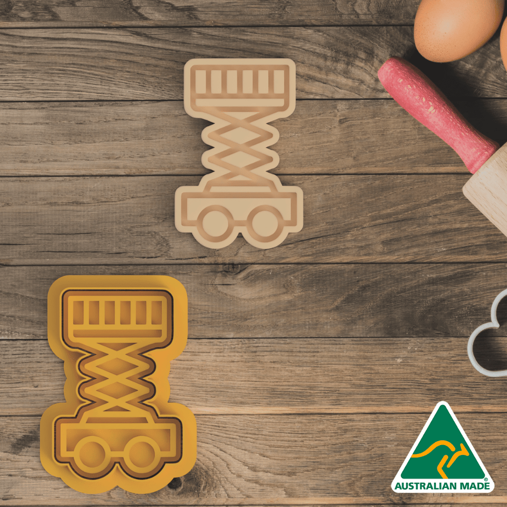 Australian Cookie Cutters Cookie Cutters Scissor Lift V2 Cookie Cutter and Embosser Stamp