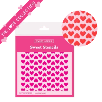 Sweet Sticks Cookie Stencil Sweet Sticks Heart Be Mine Stencil