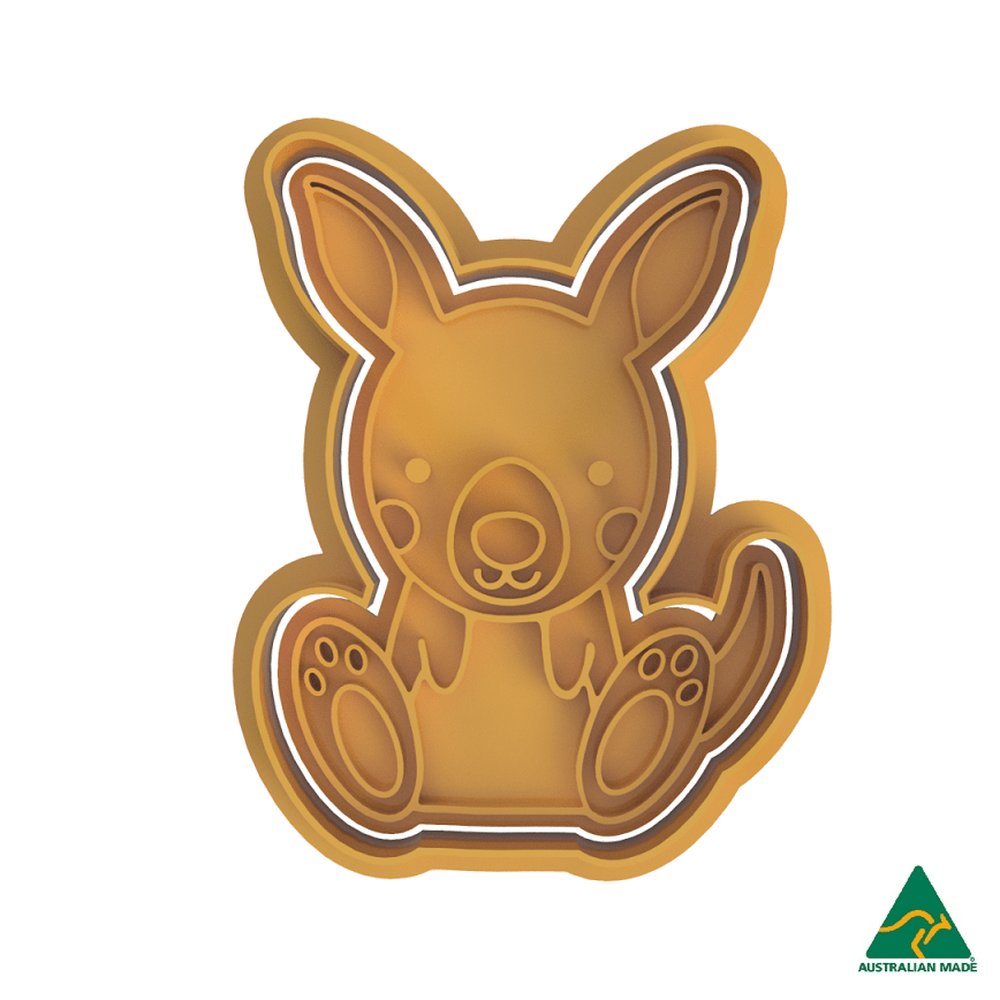 Australian Cookie Cutters Cookie Cutters Australia Day- Kangaroo Cookie Cutter And Embosser Stamp