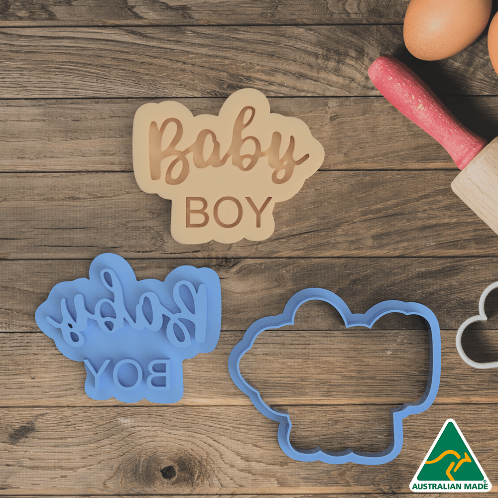 Australian Cookie Cutters Cookie Cutters Baby Boy Cookie Cutter And Embosser