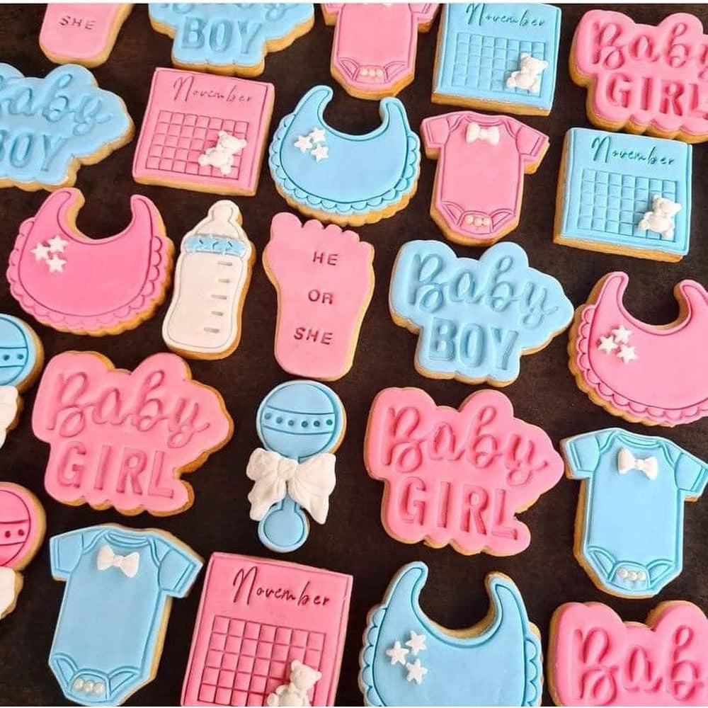 Australian Cookie Cutters Cookie Cutters Baby Girl Cookie Cutter And Embosser