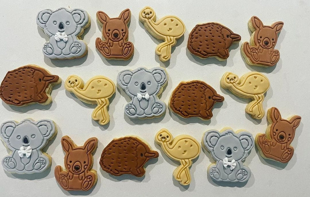 Australian Cookie Cutters Cookie Cutters Baby Koala Cookie Cutter and Embosser Stamp