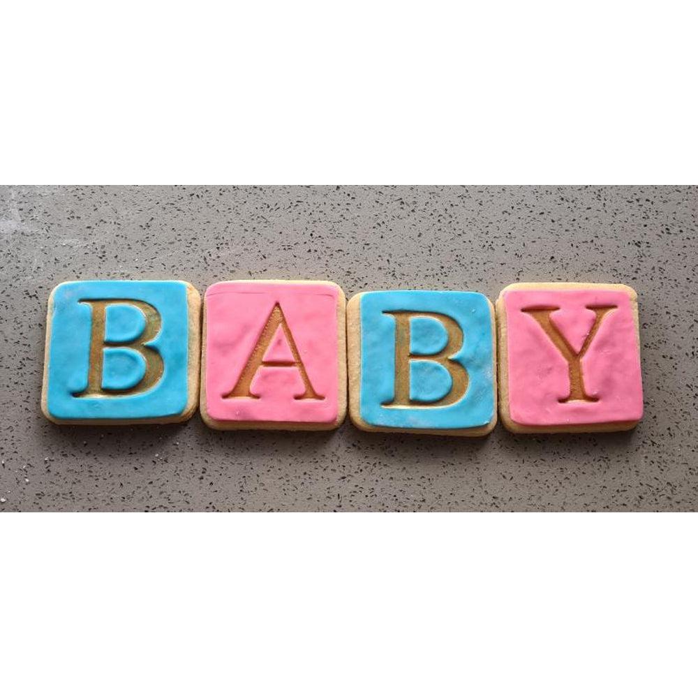 Baby Letters Cookie Cutter And Embosser Stamps