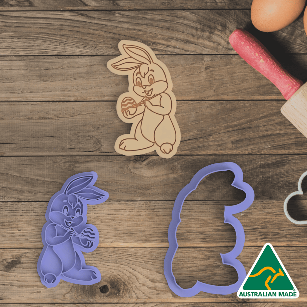 Australian Cookie Cutters Cookie Cutters Bunny Painting Egg Cookie Cutter And Embosser Stamp