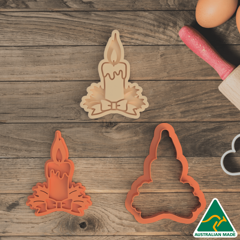 Australian Cookie Cutters Cookie Cutters Candle Cookie Cutter And Embosser Stamp