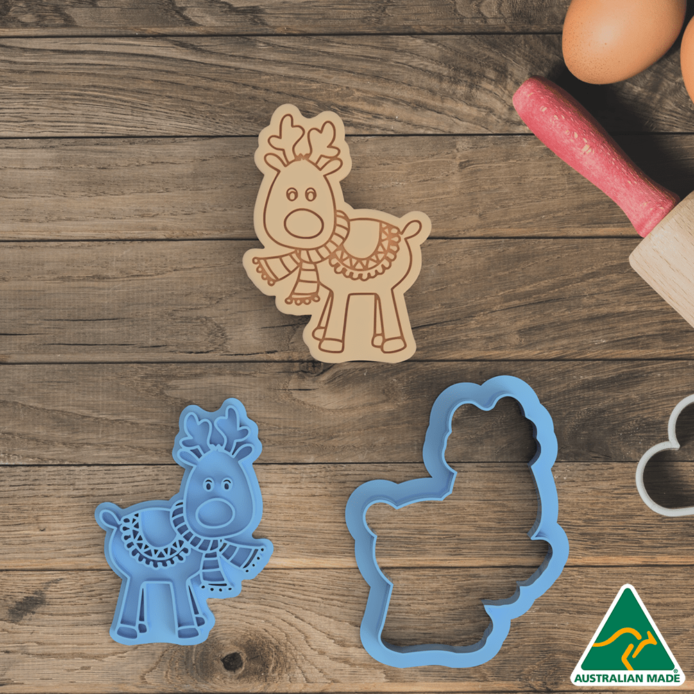 Australian Cookie Cutters Cookie Cutters Christmas Characters Set of 4 Cookie Cutter and Embosser Stamp