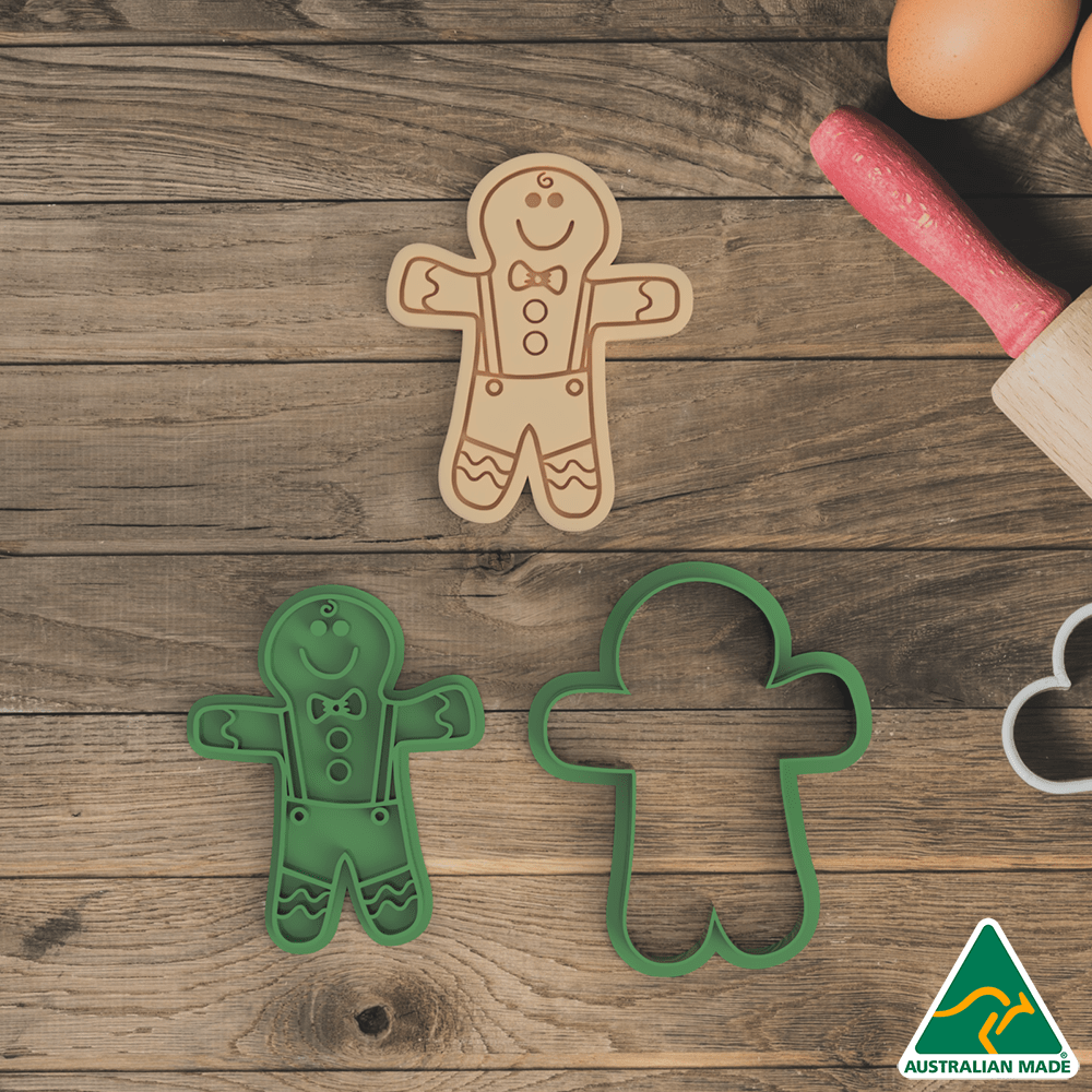 Australian Cookie Cutters Cookie Cutters Christmas Gingerbread Couples Cookie Cutter and Embosser Stamp