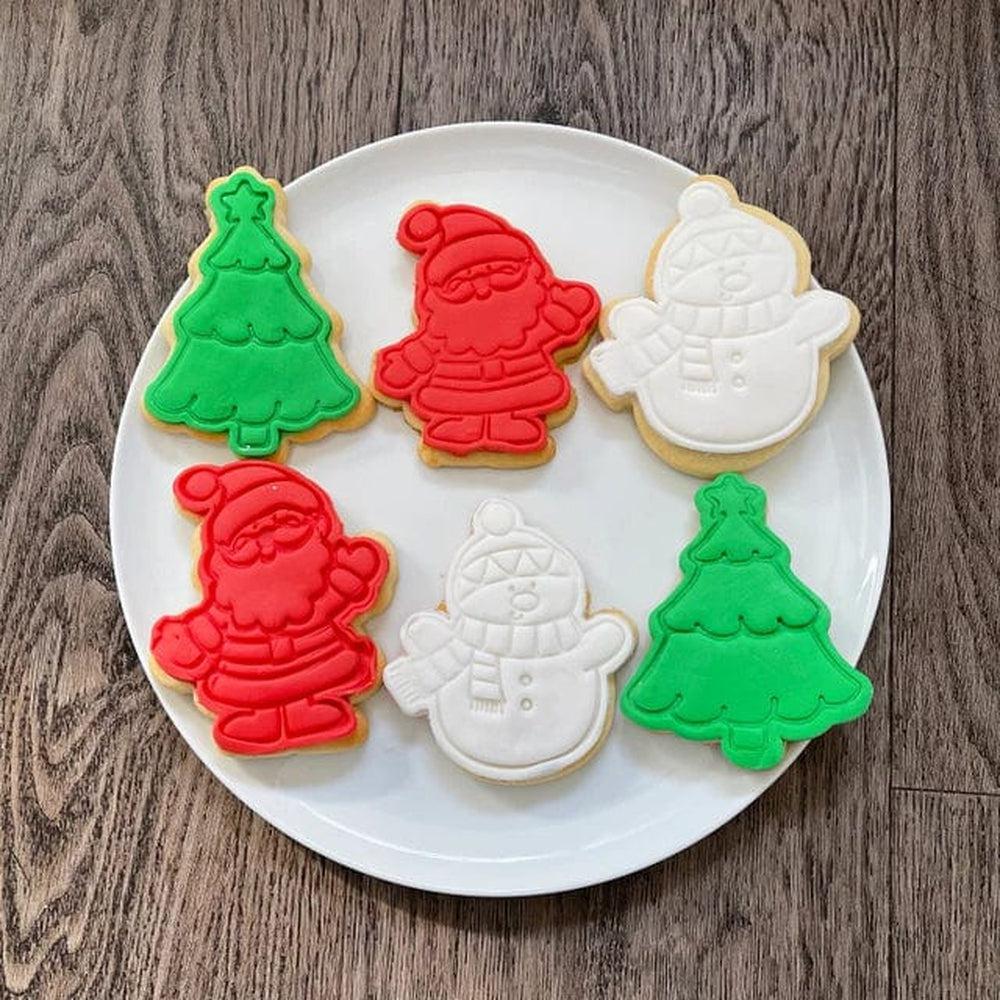 Australian Cookie Cutters Cookie Cutters Christmas Santa Cookie Cutter And Embosser Stamp