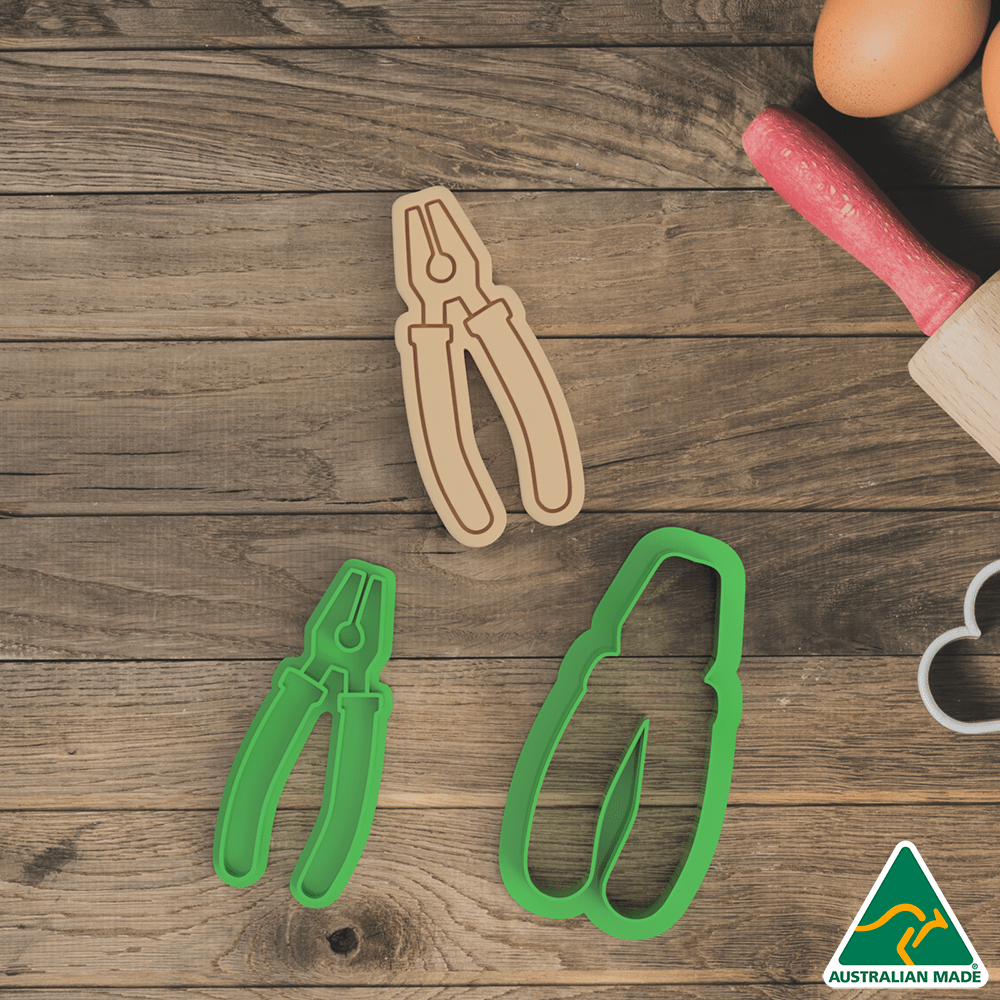 Australian Cookie Cutters Cookie Cutters Construction Tool- Pliers Cookie Cutter And Embosser Stamp