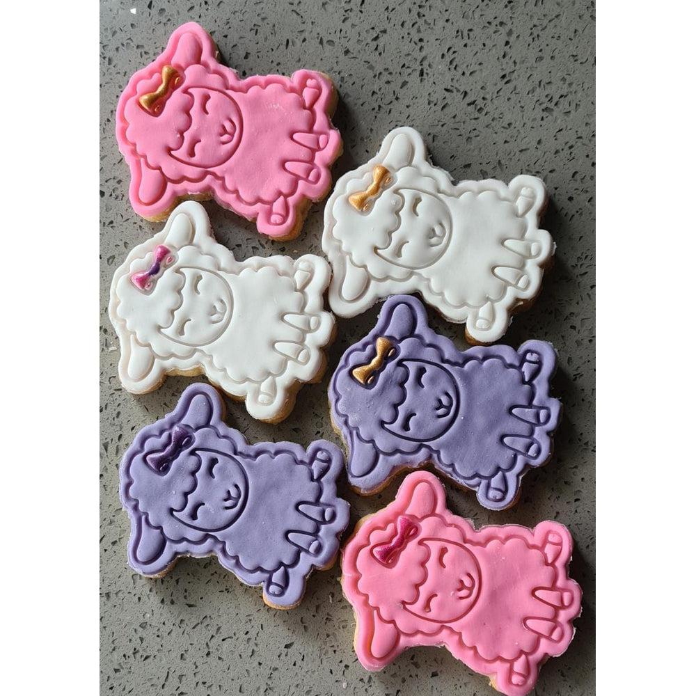 Australian Cookie Cutters Cookie Cutters Cute Lamb Cookie Cutter and Embosser Stamp