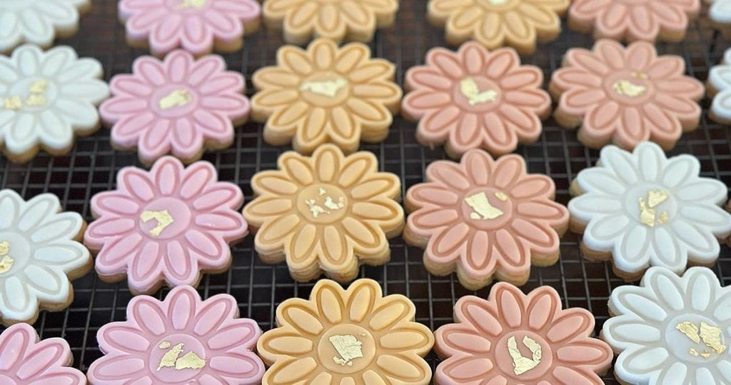 Australian Cookie Cutters Cookie Cutters Daisy Flower Cookie Cutter and Embosser Stamp