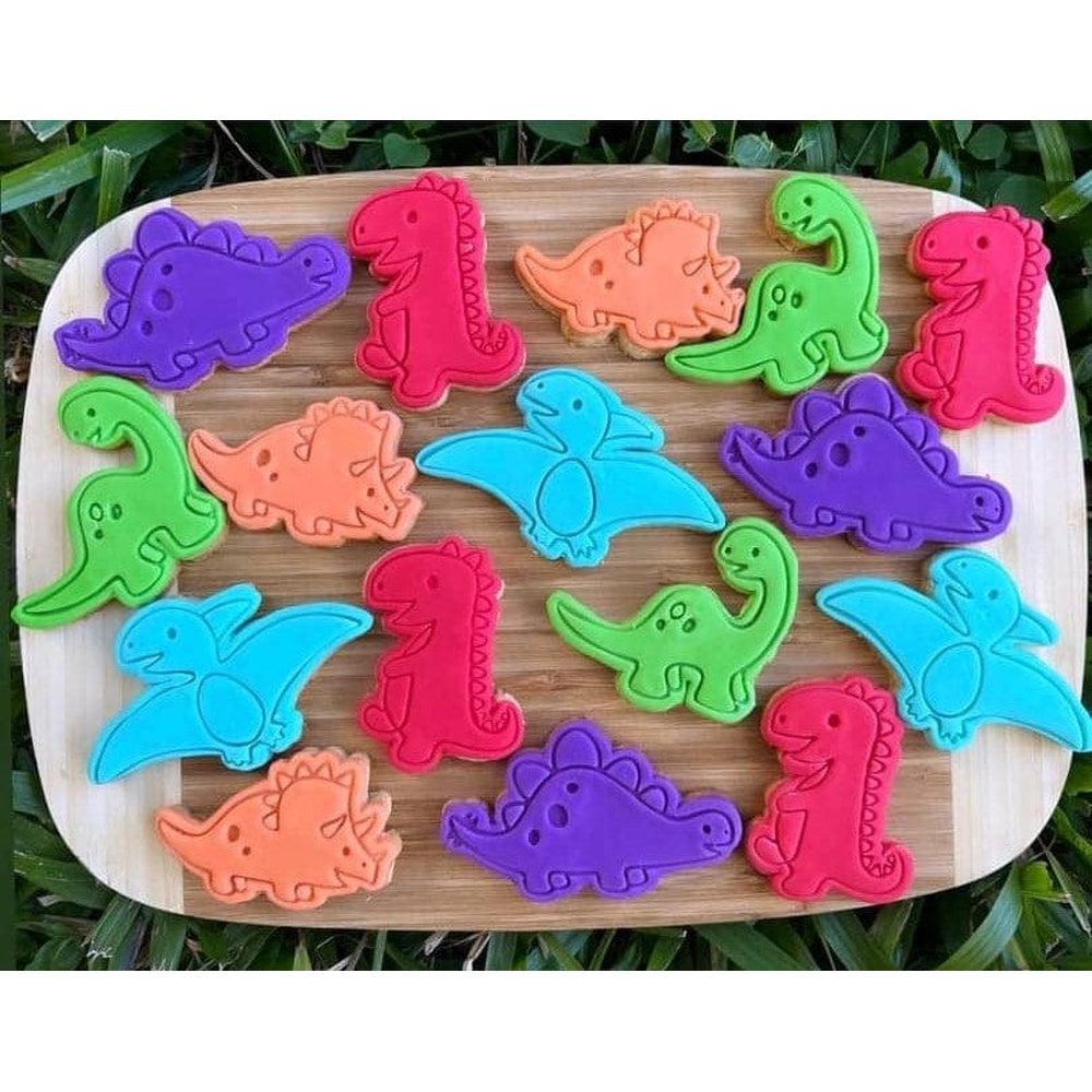Australian Cookie Cutters Cookie Cutters Dinosaur- Stegosaurus Cookie Cutter and Embosser Stamp