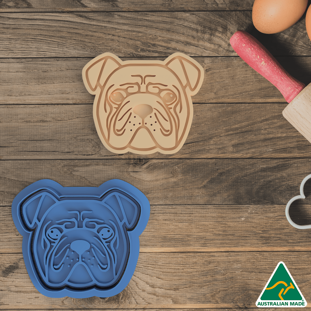Australian Cookie Cutters Cookie Cutters Dog V4 Cookie Cutter And Embosser Stamp