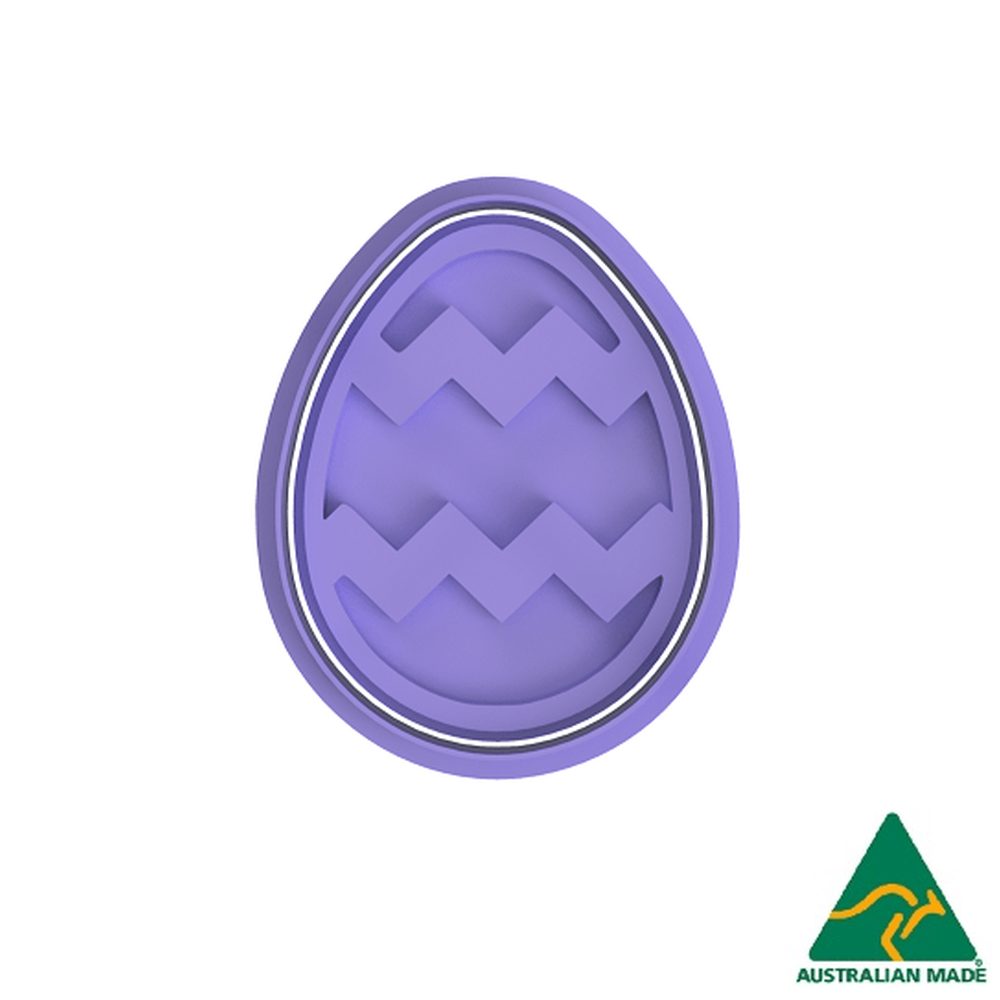 Australian Cookie Cutters Cookie Cutters Easter Egg Pattern #3 Cookie Cutter And Embosser Stamp