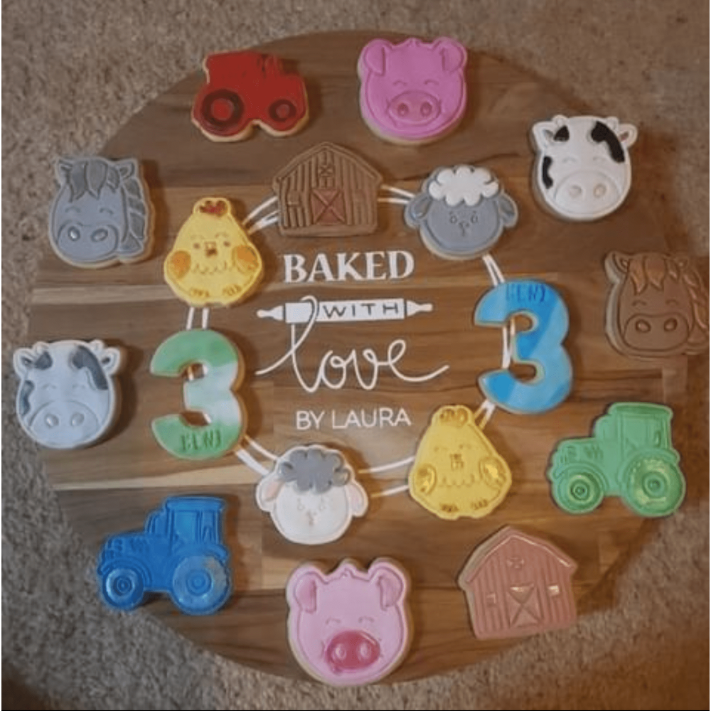 Australian Cookie Cutters Cookie Cutters Farm Animals-Sheep Cookie Cutter And Embosser Stamp