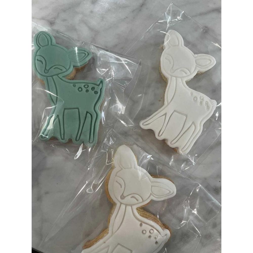 Australian Cookie Cutters Cookie Cutters Forest Animals- Deer Cookie Cutter And Embosser Stamp