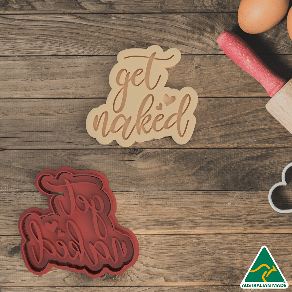 Australian Cookie Cutters Cookie Cutters Get Naked Cookie Cutter and Embosser Stamp