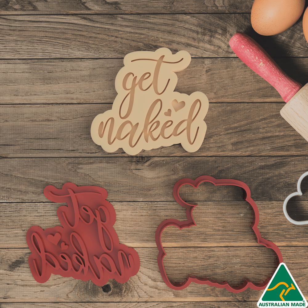 Australian Cookie Cutters Cookie Cutters Get Naked Cookie Cutter and Embosser Stamp