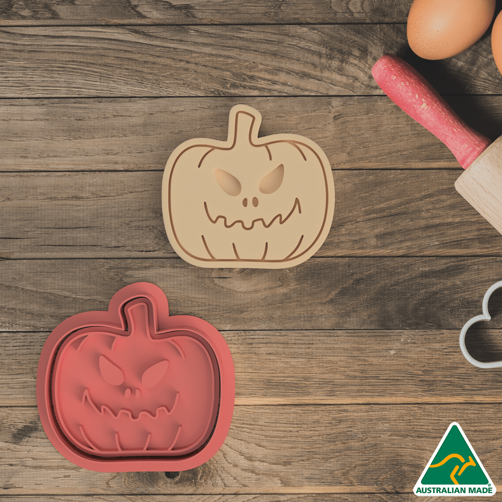 Australian Cookie Cutters Cookie Cutters Halloween Jack-O-Lantern Cookie Cutter And Embosser Stamp