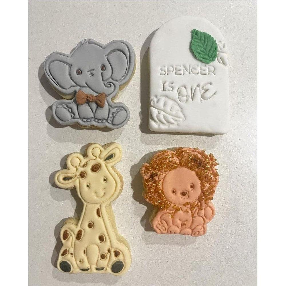 Australian Cookie Cutters Cookie Cutters Jungle Animals- Elephant Cookie Cutter And Embosser Stamp