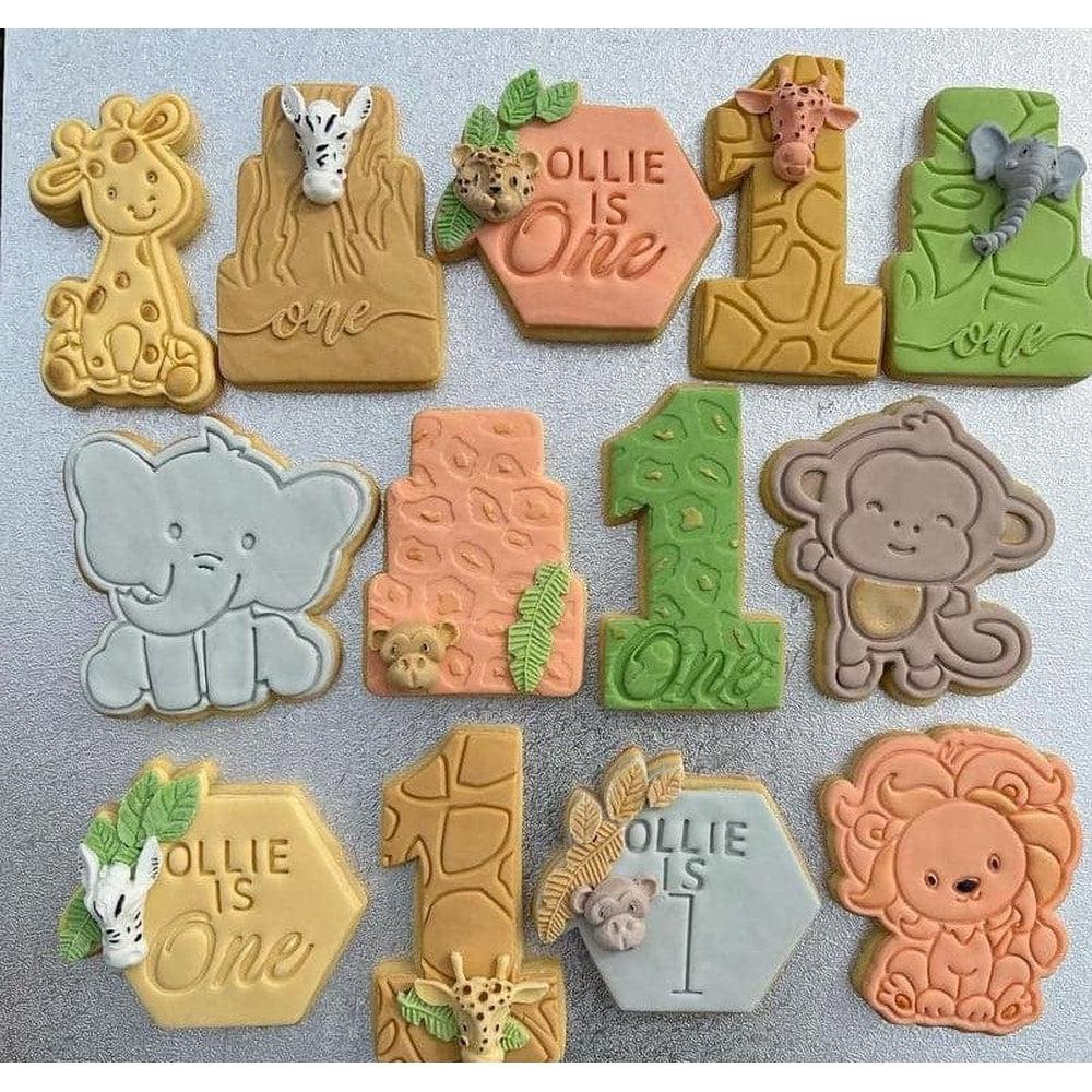 Australian Cookie Cutters Cookie Cutters Jungle Animals- Lion Cookie Cutter And Embosser Stamp