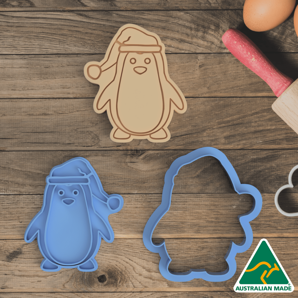 Australian Cookie Cutters Cookie Cutters Penguin Cookie Cutter And Embosser Stamp
