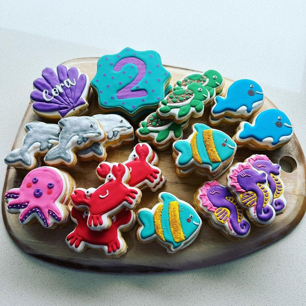 Australian Cookie Cutters Cookie Cutters Sea Creatures- Seahorse Cookie Cutter And Embosser Stamp