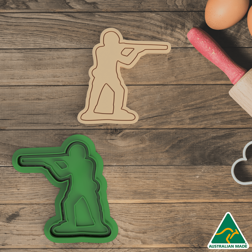 Australian Cookie Cutters Cookie Cutters Toy Soldiers Cookie Cutter and Embosser Stamp