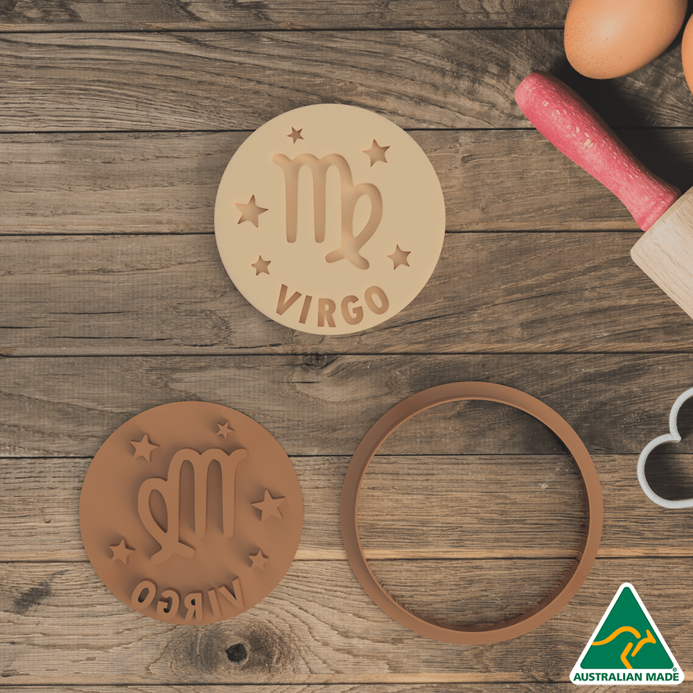 Australian Cookie Cutters Cookie Cutters Zodiac Set Cookie Cutter and Embosser Stamp