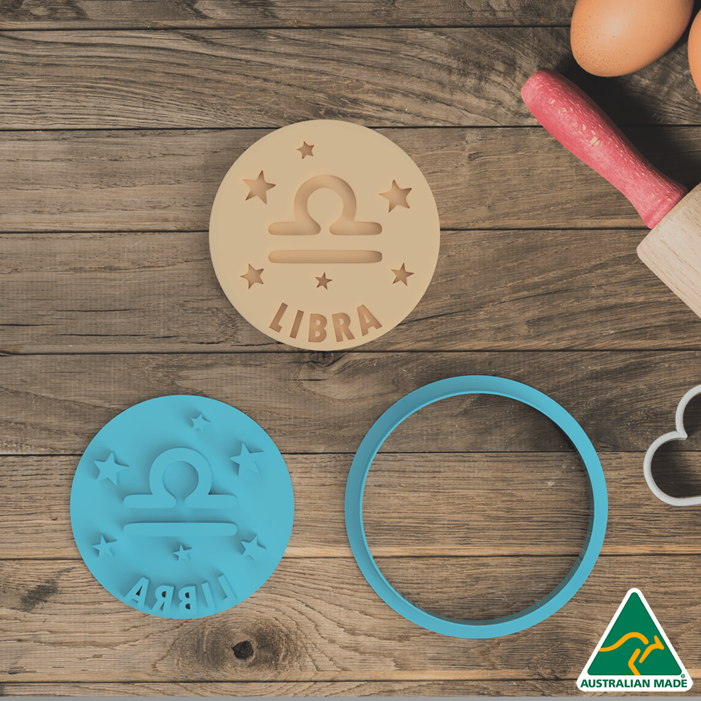 Australian Cookie Cutters Cookie Cutters Zodiac Set Cookie Cutter and Embosser Stamp